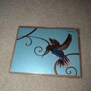 Papyrus Hummingbird Card